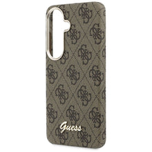 Заредете изображение във визуализатора на галерията – GUESS case for SAMSUNG S26 GUHMS26S5P4FWMSW (4G Script MagSafe) brown
