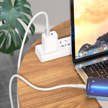 Заредете изображение във визуализатора на галерията – HOCO кабел Type C към Lightning PD 3A 20W X14 3 м черен
