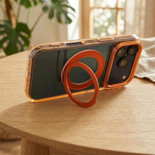 Заредете изображение във визуализатора на галерията – Case for iPhone 18 Pro / 17 Pro Frame Circle Stand compatible with MagSafe orange
