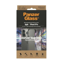 Заредете изображение във визуализатора на галерията – PanzerGlass ClearCase antibacterial case for iPhone 14 Pro - transparent and black
