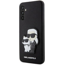 Заредете изображение във визуализатора на галерията – Karl Lagerfeld Saffiano Karl&amp;Choupette case for Samsung Galaxy A54 5G - black
