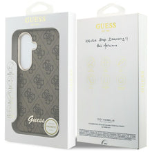 Заредете изображение във визуализатора на галерията – GUESS case for SAMSUNG S26 GUHMS26S5P4FWMSW (4G Script MagSafe) brown
