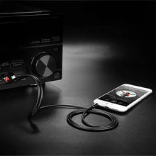 Заредете изображение във визуализатора на галерията – Ugreen AV116 10749 audio mini jack cable 3.5 mm (male) / 2RCA (male) 1m - black
