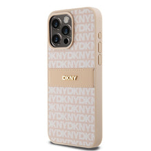 Заредете изображение във визуализатора на галерията – Original Case DKNY hardcase Leather Mono Stripe &amp; Metal Logo DKHCP15XPRTHSLP for Iphone 15 Pro Max pink
