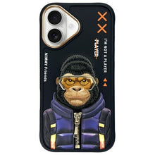 Заредете изображение във визуализатора на галерията – NIMMY case COOL&amp;CUTE 2.0 Monkey for IPHONE 16 black
