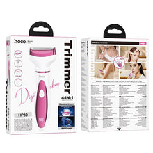 Заредете изображение във визуализатора на галерията – Trimmer and shaver 4in1 Hoco HP80 white and pink
