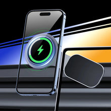 Заредете изображение във визуализатора на галерията – Ugreen CD380 magnetic holder with inductive charger for Tesla car - gray
