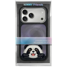 Заредете изображение във визуализатора на галерията – NIMMY case BIG EYED LYING GIANT PANDA compatible with MagSafe for IPHONE 18 Pro/17 Pro black
