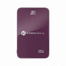 Заредете изображение във визуализатора на галерията – Powerbank compatible with MagSafe Forcell F-Energy SuperSlim F10K8 QC4.0 PD3.0 15W 10000 mAh cherry
