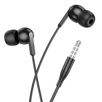 HOCO wire earphones Jack 3,5 mm with microphone M124 black