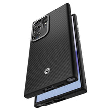Заредете изображение във визуализатора на галерията – Spigen Enzo Aramid case for Samsung Galaxy S24 Ultra - matte black
