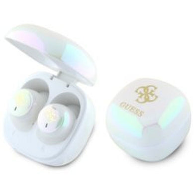 GUESS wireless earphones bluetooth TWS GUTWSJ144ESH (Mini Iridescent 4G Printed Logo) white