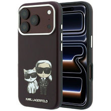 Заредете изображение във визуализатора на галерията – KARL LAGERFELD case for IPHONE 18 Pro /17 Pro compatible with MagSafe (Bodies Sketch) burgudny
