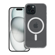 Заредете изображение във визуализатора на галерията – Case for iPhone 15 Forcell F-Protect Clear Hybrid Premium compatible with Magsafe transparent

