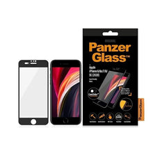 Заредете изображение във визуализатора на галерията – PanzerGlass E2E Super+ tempered glass with camera cover for iPhone 6 / 6s / 7 / 8 / SE 2020 / SE 2022 - with black frame
