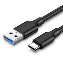 Заредете изображение във визуализатора на галерията – Ugreen US184 20883 USB-A 3.0 / USB-C 3A cable 1.5m - black
