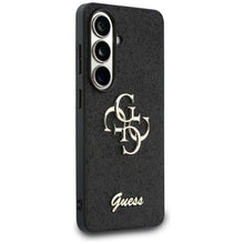 Заредете изображение във визуализатора на галерията – GUESS case for SAMSUNG S26 GUHCS26SHG4SGK (Fixed Glitter 4G Big Metal Logo) black
