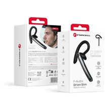 Заредете изображение във визуализатора на галерията – Wireless mono headset (ENC, Multipoint, BT 6.0 + EDR, 90mah) FORCELL Orion Slim black
