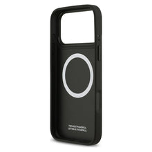Заредете изображение във визуализатора на галерията – BMW case for IPHONE 17 Pro Max compatible with MagSafe BMHMP17X25PCCSCKR (PU Carbon Line &amp; Logo) red
