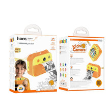 Заредете изображение във визуализатора на галерията – HOCO children camera with printer and selfie function DV204 yellow
