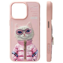 Заредете изображение във визуализатора на галерията – NIMMY case COOL&amp;CUTE 2.0 Cat for IPHONE 15 Pro pink
