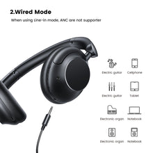 Заредете изображение във визуализатора на галерията – Ugreen HP202 HiTune Max5 on-ear wireless headphones with hybrid ANC noise reduction - black
