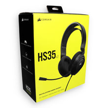 Заредете изображение във визуализатора на галерията – Wired headphones Jack 3,5 mm with microphone Corsair HS35 V2 Carbon black
