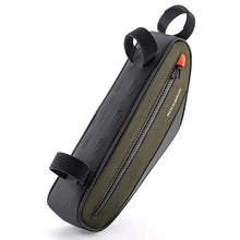 Заредете изображение във визуализатора на галерията – Rockbros 30120079001 bicycle bag for 1.7 l frame - green and black
