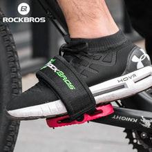 Заредете изображение във визуализатора на галерията – Rockbros GZT1001 bicycle pedal straps - black
