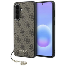 Заредете изображение във визуализатора на галерията – GUESS case for SAMSUNG Galaxy A37 GUHCSA37GF4GBR (PU 4G Classic Logo with Charm) brown
