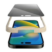 Заредете изображение във визуализатора на галерията – PanzerGlass Ultra-Wide Fit Tempered Glass Antibacterial Privacy with Positioner for iPhone 14 Pro
