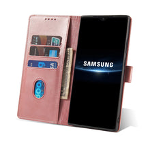 Заредете изображение във визуализатора на галерията – Magnet Case elegant bookcase type case with kickstand for Samsung Galaxy A22 5G pink
