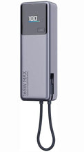 Заредете изображение във визуализатора на галерията – Powerbank Xiaomi 10000 mAh QC PD 165W with built-in cable USB C PB1165MI with LED dispaly gray
