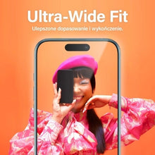 Заредете изображение във визуализатора на галерията – PanzerGlass Ultra-Wide Fit tempered glass with positioner for iPhone 15 Pro
