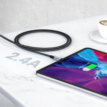 Заредете изображение във визуализатора на галерията – Ugreen US199 60158 USB-A / Lightning MFi cable 2m - black
