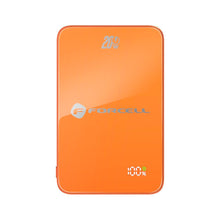 Заредете изображение във визуализатора на галерията – Powerbank compatible with MagSafe Forcell F-Energy SuperSlim F5K8 QC4.0 PD3.0 15W 5000 mAh orange
