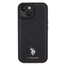 Заредете изображение във визуализатора на галерията – US Polo Assn. Case Yoke Pattern for iPhone 15 / 14 / 13 - black
