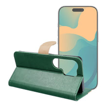 Заредете изображение във визуализатора на галерията – Flip case for Xiaomi Redmi NOTE 17 PRO MAX 5G Split Book green and gold
