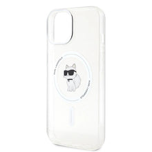 Заредете изображение във визуализатора на галерията – Karl Lagerfeld IML Choupette MagSafe case for iPhone 14 / 15 / 13 - transparent
