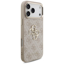 Заредете изображение във визуализатора на галерията – GUESS case for IPHONE 18 Pro Max / 17 Pro max GUE005593 (PU W/ Big 4G Classic Logo) rose gold
