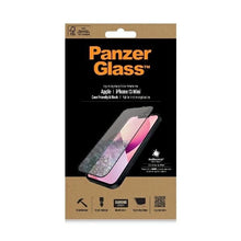 Заредете изображение във визуализатора на галерията – PanzerGlass E2E Microfracture antibacterial glass for iPhone 13 mini - with black frame
