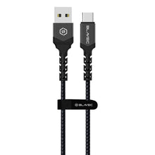 Заредете изображение във визуализатора на галерията – Blavec Cable Raptor braided - USB to Type C - 2A 3 metres (CRA-UC2BG30) black-grey
