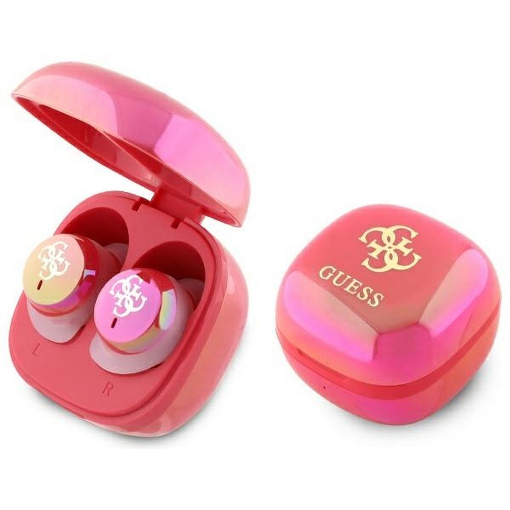 GUESS wireless earphones bluetooth TWS GUTWSJ144ESF (Mini Iridescent 4G Printed Logo) fuschia