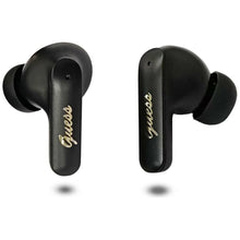 Заредете изображение във визуализатора на галерията – Wireless earphone GUESS TWS Script Metal Logo GUE005414 black
