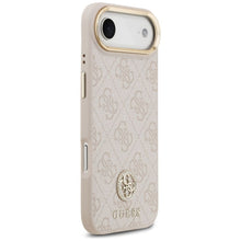 Заредете изображение във визуализатора на галерията – GUESS case for IPHONE 17 Air compatible with MagSafe GUHMP17MP4GRMDEP (PU W/ 4G Strass Logo) pink

