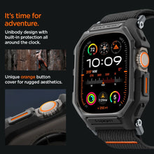 Заредете изображение във визуализатора на галерията – Spigen Lite Fit Pro case with strap for Apple Watch Ultra 1 / 2 (49 mm) - matte black
