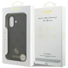 Заредете изображение във визуализатора на галерията – GUESS case for IPHONE 17 compatible with MagSafe GUHMP17SP4SM4MK (PU 4G Small 4G and Classic) black
