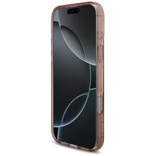 Заредете изображение във визуализатора на галерията – GUESS case for IPHONE 17 Pro Max compatible with MagSafe GUHMP17XHFWBRCESP (IML Flowers with Pearl Strap) pink
