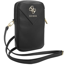 Заредете изображение във визуализатора на галерията – Guess Zip Triangle 4G bag - black
