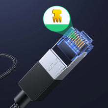 Заредете изображение във визуализатора на галерията – Ugreen NW153 Ethernet RJ45 Cat8 Cable Copper Core 1.5m - Black
